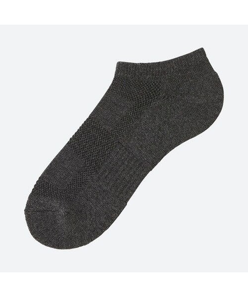 UNIQLO（ユニクロ）の「パイルメッシュショートソックス（ソックス/靴下・メンズ・WHITE 00/RED 15/DARK GRAY 08/BLACK 09/NAVY 69/GRAY 03/BLUE 65・25-27/27-29）」の3枚目の写真