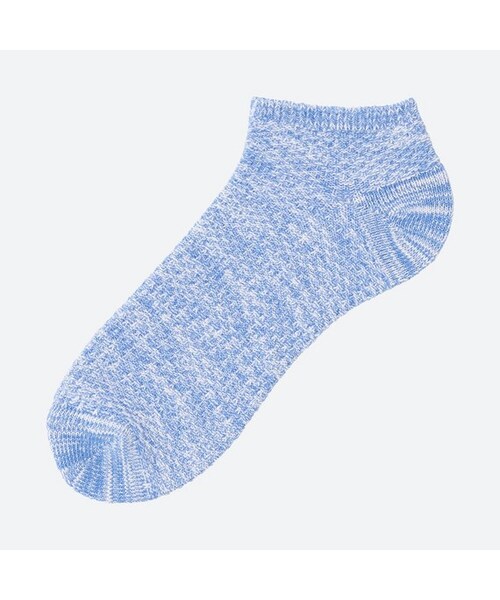 UNIQLO（ユニクロ）の「スラブショートソックス（ソックス/靴下・メンズ・WHITE 00/BLUE 68/GRAY 07/BLACK 09/LIGHT GRAY 02/RED 15/BLUE 62・27-29/25-27）」の6枚目の写真