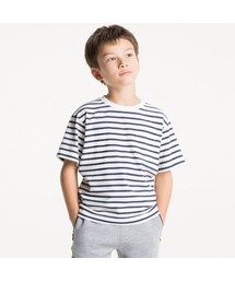 UNIQLO | BOYS ボーダーポケツキT（半袖）(Tシャツ/カットソー)