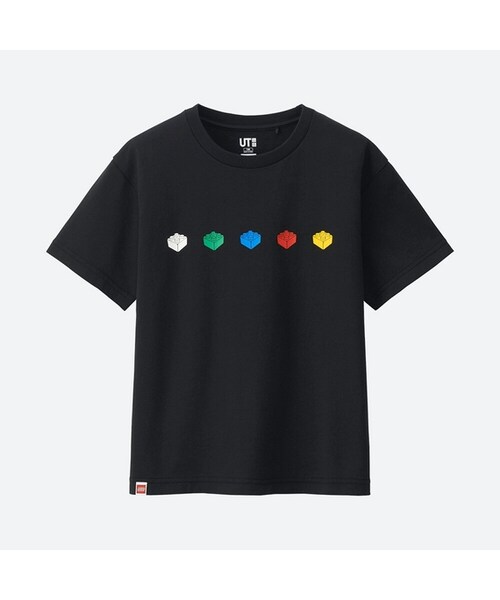 UNIQLO（ユニクロ）の「BOYS レゴ®グラフィックT（半袖）（Tシャツ/カットソー・キッズ・WHITE 00/BLACK 09・110/140/150/130/120/100）」の2枚目の写真