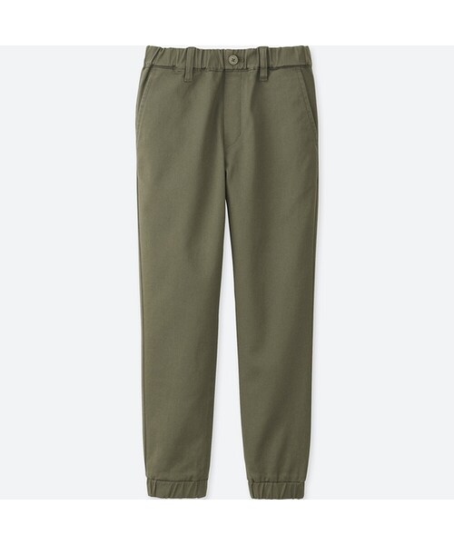 UNIQLO（ユニクロ）の「BOYS ジョガーアンクルパンツ（ツイル）（その他パンツ・キッズ・BEIGE 32/DARK GREEN 58/NAVY 69・XL/XS/XXL/S/M/L）」の2枚目の写真