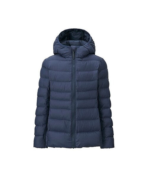 UNIQLO（ユニクロ）の「GIRLS ライトウォームパデットパーカ（その他アウター・キッズ・NAVY 69/PINK 10/OFF WHITE 01・130/150/120/110/140/160）」の3枚目の写真