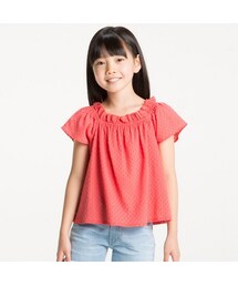UNIQLO | GIRLS フリルブラウス（半袖）＋(シャツ/ブラウス)
