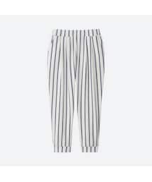 UNIQLO | GIRLS カットソージョガーストライプアンクルパンツ(その他パンツ)