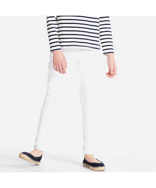 UNIQLO（ユニクロ）の「GIRLS イージーレギンスパンツ（その他パンツ・キッズ・YELLOW 41/WHITE 00/BLACK 09/PURPLE 71・XL/M/S/L/XS）」の2枚目の写真