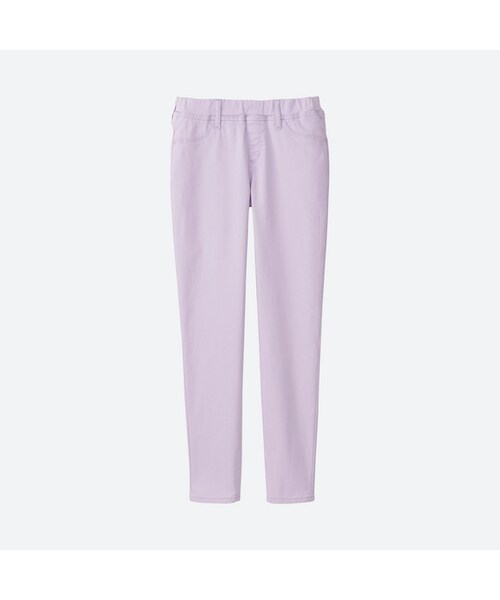 UNIQLO（ユニクロ）の「GIRLS イージーレギンスパンツ（その他パンツ・キッズ・YELLOW 41/WHITE 00/BLACK 09/PURPLE 71・XL/M/S/L/XS）」の4枚目の写真