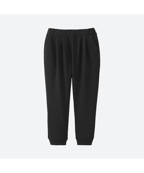 UNIQLO（ユニクロ）の「GIRLS カットソージョガーアンクルパンツ＋（その他パンツ・キッズ・OLIVE 57/BLACK 09/PINK 11・XS/S/L/M/XL）」の2枚目の写真