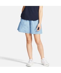 UNIQLO | GIRLS イージーフレアショートパンツ（シャンブレー）(その他パンツ)