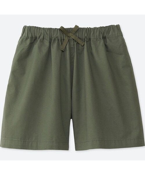 UNIQLO（ユニクロ）の「GIRLS イージーフレアショートパンツ（無地）（その他パンツ・キッズ・NATURAL 30/PINK 12/OLIVE 57/NAVY 69・M/L/S/XS/XL）」の2枚目の写真