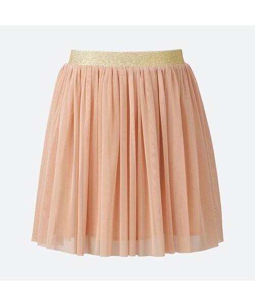 UNIQLO（ユニクロ）の「GIRLS チュールイージースカート（スカート・キッズ・NAVY 69/PINK 11/OFF WHITE 01・L/S/XS/XL/M）」の3枚目の写真