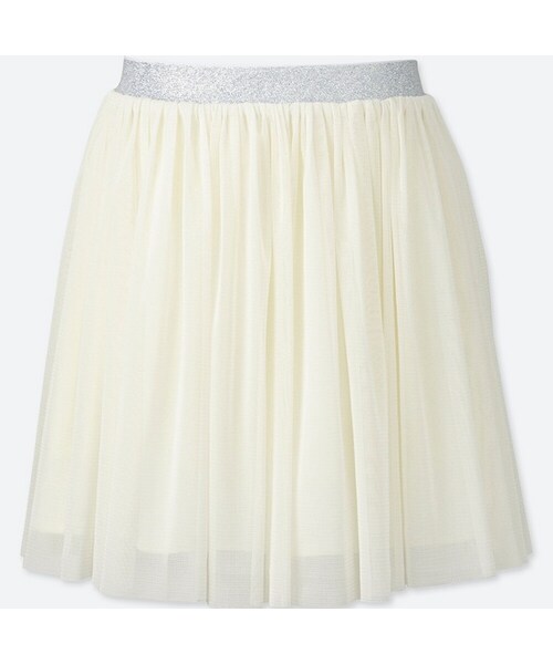 UNIQLO（ユニクロ）の「GIRLS チュールイージースカート（スカート・キッズ・NAVY 69/PINK 11/OFF WHITE 01・L/S/XS/XL/M）」の2枚目の写真