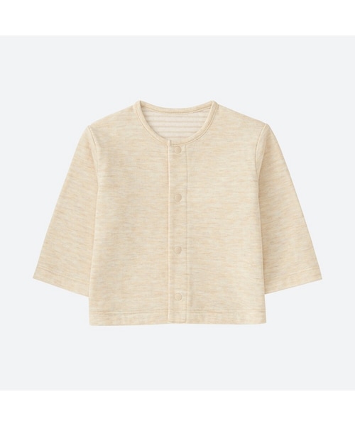 UNIQLO（ユニクロ）の「ガーゼカーディガン＋（その他ベビー用品・キッズ・GRAY 03/NAVY 69/NATURAL 30・70/60/80）」の2枚目の写真