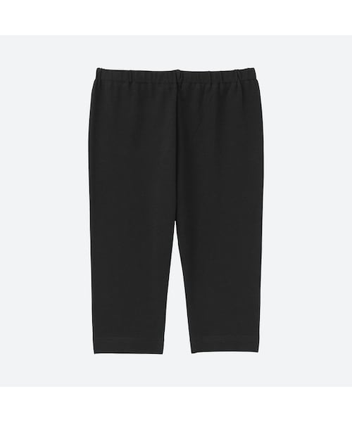 UNIQLO（ユニクロ）の「レギンス（無地・7分丈）（その他ベビー用品・キッズ・GRAY 03/BLACK 09/OFF WHITE 01・80/110/100/90）」の2枚目の写真