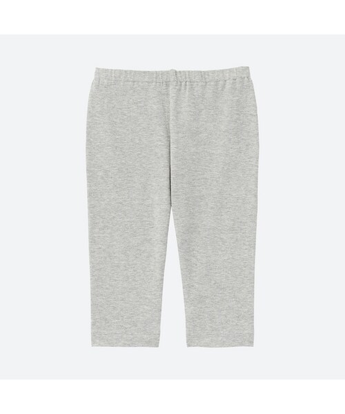 UNIQLO（ユニクロ）の「レギンス（無地・7分丈）（その他ベビー用品・キッズ・GRAY 03/BLACK 09/OFF WHITE 01・80/110/100/90）」の3枚目の写真