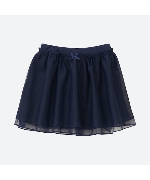 UNIQLO（ユニクロ）の「チュールスカート＋（その他ベビー用品・キッズ・OLIVE 57/NAVY 69/OFF WHITE 01/PINK 10・100/80/90）」の3枚目の写真
