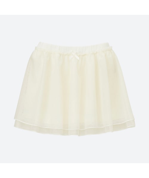 UNIQLO（ユニクロ）の「チュールスカート＋（その他ベビー用品・キッズ・OLIVE 57/NAVY 69/OFF WHITE 01/PINK 10・100/80/90）」の2枚目の写真