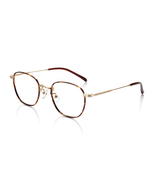 JINS（ジンズ）の「【JINS CLASSIC -Metal-】メタル（メガネ・レディース・レッド/カーキ/ブラウンデミ/ゴールド・Small のみ 48□20-146○41）」の2枚目の写真