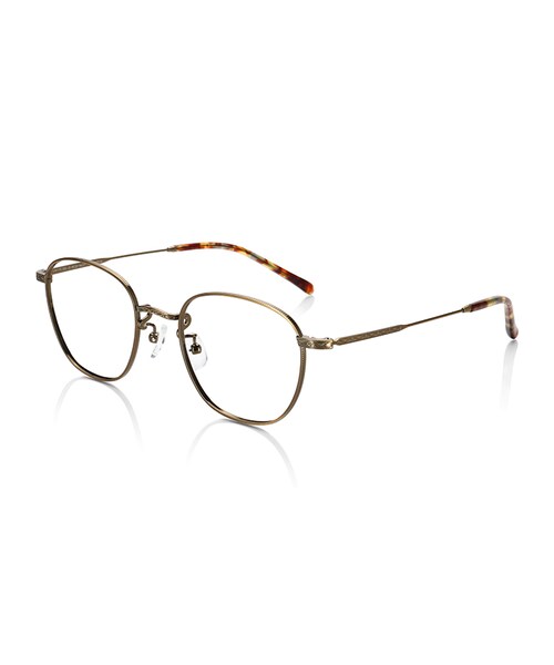 JINS（ジンズ）の「【JINS CLASSIC -Metal-】メタル（メガネ・レディース・レッド/カーキ/ブラウンデミ/ゴールド・Small のみ 48□20-146○41）」の3枚目の写真