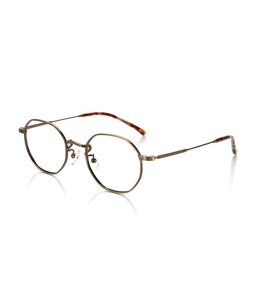 JINS（ジンズ）の「【JINS CLASSIC -Metal-】メタル（メガネ・レディース・レッド/カーキ/ブラウンデミ/ゴールド・Small のみ 47□20-146○40）」の3枚目の写真