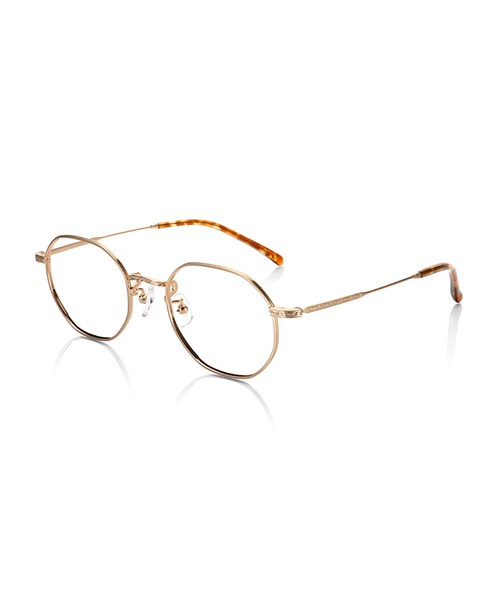 JINS（ジンズ）の「【JINS CLASSIC -Metal-】メタル（メガネ・レディース・レッド/カーキ/ブラウンデミ/ゴールド・Small のみ 47□20-146○40）」の4枚目の写真