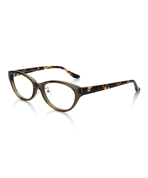 JINS（ジンズ）の「【JINS CLASSIC -Bold Acetate-】ボールドアセテート（メガネ・レディース・クリアピンクササ×クリアピンクデミ/クリアカーキ×クリアブラウンデミ/ブラウンデミ/ブラック・Small のみ 50□17-143○34）」の4枚目の写真