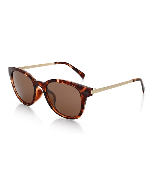 JINS（ジンズ）の「【Sunglasses Casual -combi-】サングラス カジュアル コンビ（サングラス・レディース・ライトグレー/ブラウンデミ・Large のみ 51□20-138○44）」の2枚目の写真