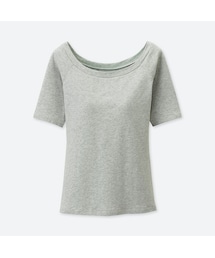 UNIQLO（ユニクロ）の「ブラバレエネックT（半袖）（ブラジャー