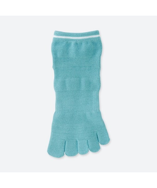 UNIQLO（ユニクロ）の「スポーツフィンガーショートソックス（ソックス/靴下・メンズ・BLACK 09/GREEN 52/WHITE 00/GRAY 03・25-27/27-29）」の4枚目の写真