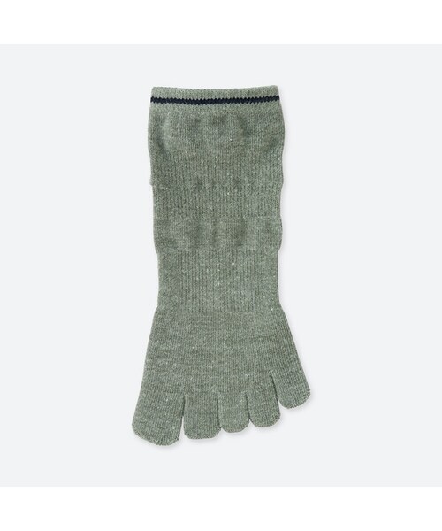 UNIQLO（ユニクロ）の「スポーツフィンガーショートソックス（ソックス/靴下・メンズ・BLACK 09/GREEN 52/WHITE 00/GRAY 03・25-27/27-29）」の3枚目の写真
