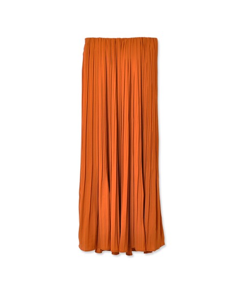 flower（フラワー）の「sheer pleats skirt～ｼｱｰﾌﾟﾘｰﾂｽｶｰﾄ（スカート・レディース・gray/brown/blue・FREE）」の2枚目の写真