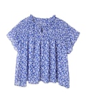 flower | shirring　flare blouse～ｼｬｰﾘﾝｸﾞﾌﾚｱﾌﾞﾗｳｽ(襯衫)