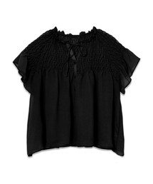 flower | shirring　flare blouse～ｼｬｰﾘﾝｸﾞﾌﾚｱﾌﾞﾗｳｽ(シャツ/ブラウス)
