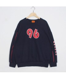 OLDMICKEY  | スリーブレタリングプリントラウンドネックスウェット(P000BKLM)(スウェット)