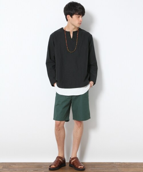 RAGEBLUE（レイジブルー）の「カラーツイルショーツ（パンツ・ホワイト/ブラック/ピンク/ベージュ/グリーン/ネイビー）」の15枚目の写真