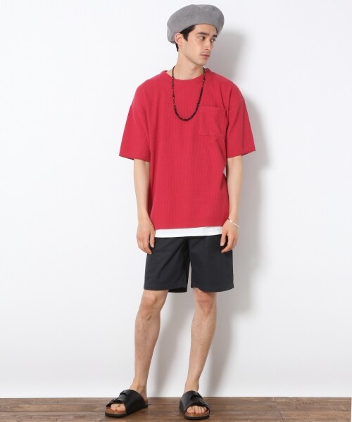 RAGEBLUE（レイジブルー）の「カラーツイルショーツ（パンツ・ホワイト/ブラック/ピンク/ベージュ/グリーン/ネイビー）」の14枚目の写真