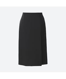 UNIQLO | ハイウエストドレープラップスカート（丈60～62cm）＋EC(スカート)