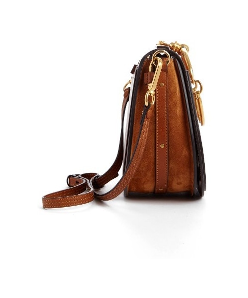 Chloe（クロエ）の「Chloe Medium Nile Leather Bracelet Saddle Bag - Brown（バッグ・レディース・Brown・One Size）」の3枚目の写真