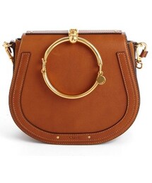 Chloe | Chloe Medium Nile Leather Bracelet Saddle Bag - Brown(バッグ)