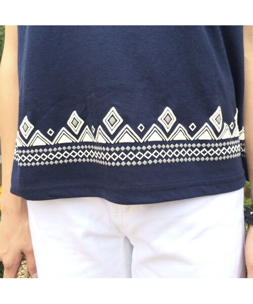 copine（コピン）の「発泡プリントフレンチスリーブＴシャツ【クリックポスト対象商品】（Tシャツ/カットソー・レディース・その他）」の12枚目の写真