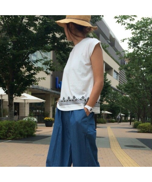 copine（コピン）の「発泡プリントフレンチスリーブＴシャツ【クリックポスト対象商品】（Tシャツ/カットソー・レディース・その他）」の7枚目の写真