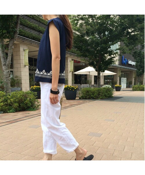 copine（コピン）の「発泡プリントフレンチスリーブＴシャツ【クリックポスト対象商品】（Tシャツ/カットソー・レディース・その他）」の5枚目の写真