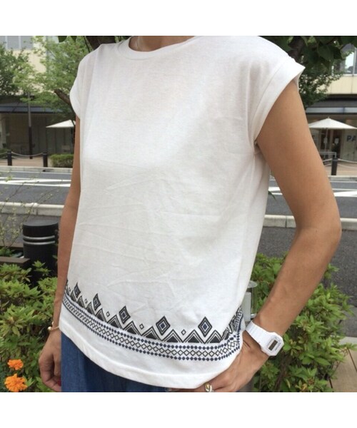 copine（コピン）の「発泡プリントフレンチスリーブＴシャツ【クリックポスト対象商品】（Tシャツ/カットソー・レディース・その他）」の13枚目の写真