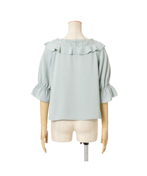 F i.n.t（フィント）の「ヨークレース花刺繍プルオーバーブラウス/F i.n.t（シャツ/ブラウス・レディース・その他）」の4枚目の写真