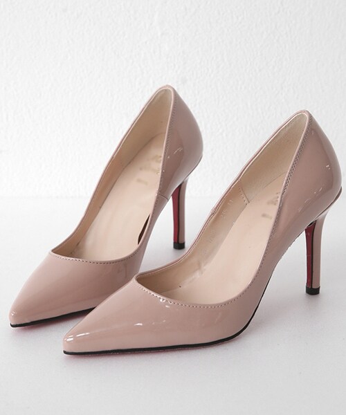 DHOLIC（ディーホリック）の「エナメル調ポインテッドトゥヒールパンプス（ビーチサンダル・レディース・230/235/240/245/250）」の4枚目の写真