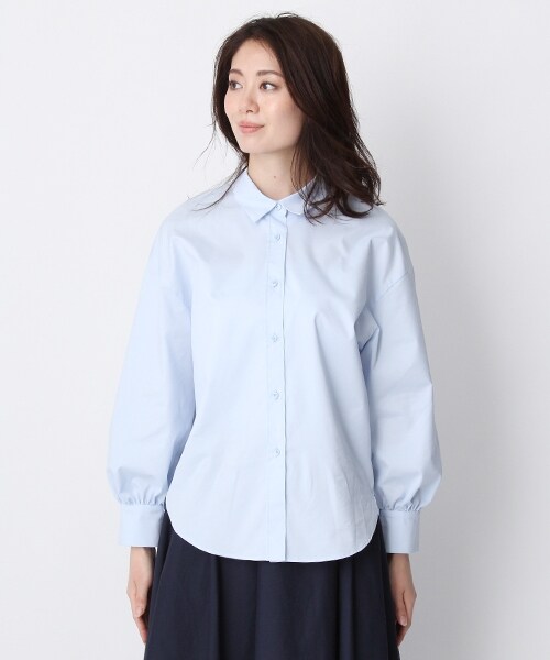 Andemiu（アンデミュウ）の「スタイルセレクトブラウス（トップス・ホワイト/ベージュ/ライトブルー）」の13枚目の写真