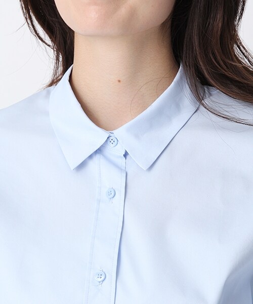 Andemiu（アンデミュウ）の「スタイルセレクトブラウス（トップス・ホワイト/ベージュ/ライトブルー）」の16枚目の写真