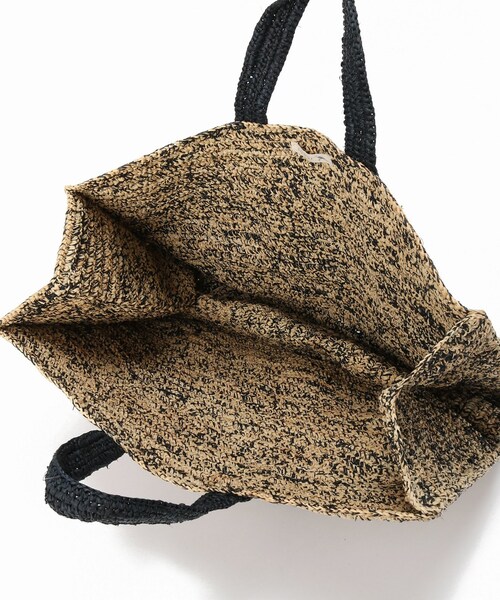 Spick & Span（スピックアンドスパン）の「ラフィアスクエアビッグトートバッグ（バッグ・ブラック/フリー/取り寄せ）」の8枚目の写真