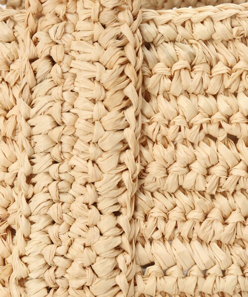 Spick & Span（スピックアンドスパン）の「ラフィアスクエアビッグトートバッグ（バッグ・ブラック/フリー/取り寄せ）」の11枚目の写真