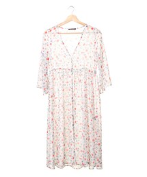 INGNI | 花柄シフォン楊柳ガウン(ジャケット/アウター)