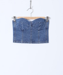 HOLIDAY | DENIM BUSTIER(トップス)